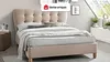 Vente-unique - Polsterbett - 140 x 190 cm - Stoff - Beige - ELIDE Bild 2