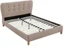 Vente-unique - Polsterbett - 140 x 190 cm - Stoff - Beige - ELIDE Bild 3
