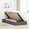 vidaXL Aufbewahrungsbett mit Kopfteil Dunkelgrau 90 x 190 cm Stoff 3370044 Bild 4