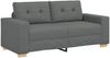 vidaXL Zweisitzer-Sofa Dunkelgrau 180x77x82 cm Stoff 4105079 Bild 2