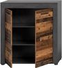 INOSIGN Highboard Aosta, Höhe 88 cm, in verschiedenen Farbausführungen, mit 2 Türen und 3 Fächern, Wohnzimmer, Kommode, Schrank Bild 4
