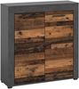 INOSIGN Highboard Aosta, Höhe 88 cm, in verschiedenen Farbausführungen, mit 2 Türen und 3 Fächern, Wohnzimmer, Kommode, Schrank Bild 2