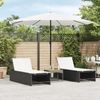 vidaXL Sonnenschirm mit Stahlmast Weiß 324x324x247 cm 4005112 Bild 1