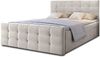 AX LIVING Bett mit Bettkasten 140x200 cm Argentaro Boxspringbett beige Bild 3