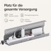 Desktronic Kabelkanal Schreibtisch, 2x43cm, Hochwertiger Stahl, Kabel Organizer für Kabelführung Grau Bild 3