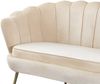Muschelsofa Polyester und Metall Beige 136 x 77 x 78 cm Bild 4