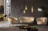 Muschelsofa Polyester und Metall Beige 136 x 77 x 78 cm Bild 5