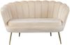 Muschelsofa Polyester und Metall Beige 136 x 77 x 78 cm Bild 2