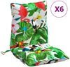 vidaXL Niedriglehner-Auflagen 6 Stk. Mehrfarbig Oxford-Gewebe 377724 Bild 2