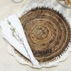 4er Set PLACE Platzmatten 30cm Seegras natural Baumwollgarn Handarbeit Makramee Bild 5