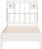vidaXL Massivholzbett mit Regal ohne Matratze Weiß 90x190 cm Kiefer 3322931 Bild 4