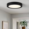 LED Deckenleuchte, schwarz, rund, D 22,5 cm Bild 2