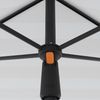 Doppler Sonnenschirm / Mittelstockschirm "myZONE 190 x 125 Manual", Blockstreifen anthrazit, 190 x 125 cm Bild 5