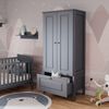 Kinderkleiderschrank Ajaton Grau 83.3 x 187 cm Vitalispa Bild 4
