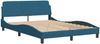 vidaXL Bettgestell ohne Matratze Blau 120x200 cm Samt 3207915 Bild 4