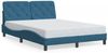 vidaXL Bettgestell ohne Matratze Blau 120x200 cm Samt 3207915 Bild 2