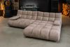 KAWOLA Sofa VIVIEN Ecksofa Velvet sand Longchair rechts 85 x 178 x 290 cm Bild 2