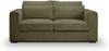 Sofa 2,5 Sitzer B/H/T: 200 x 92 x 112 cm in khaki Bild 2
