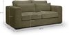 Sofa 2,5 Sitzer B/H/T: 200 x 92 x 112 cm in khaki Bild 3