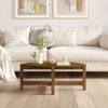 vidaXL Couchtisch Honigbraun 87x48x35 cm Massivholz Kiefer 822325 Bild 3