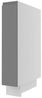 Apothekerunterschrank AVELLINO 15x50x82cm Metallauszug grifflos Farbe: stone grey Acryl matt / Eiche Artisan (AV-D15/cargo) Bild 4