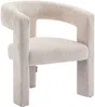 Vente-unique - FAVINA Sessel Stoff Beige - B 59 cm x H 75 cm x L 64 cm Bild 3