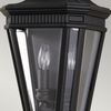 Außenleuchte, Wandlampe, ALU-Druckguss Glas, Schwarz, H 40,6 cm Bild 4