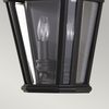 Außenleuchte, Wandlampe, ALU-Druckguss Glas, Schwarz, H 40,6 cm Bild 3