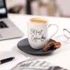 Villeroy & Boch Statement Becher mit Henkel But First Coffee Bild 2