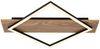 LED Deckenleuchte, Schwarz, Metall, MDF, opal, aufgesetzt, L 52 cm Bild 3