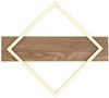 LED Deckenleuchte, Schwarz, Metall, MDF, opal, aufgesetzt, L 52 cm Bild 4