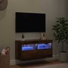 vidaXL TV-Wandschrank mit LED Altholz 80 x 30 x 40 cm Holzwerkstoff 882977 Bild 5
