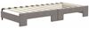 vidaXL Tagesbett Ausziehbar mit Matratzen Taupe 90x200 cm Stoff 3196599 Bild 5