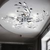 LED Deckenleuchte aus Chrom im Blätter-Design Bild 5