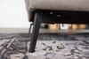 KAWOLA Sofa BLOOM Ecksofa Leder hellgrau Recamiere links 84 x 177 x 276 cm Bild 5