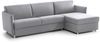 Dmora Schlafsofa mit Halbinsel Scordia, Wandelbares Ecksofa für das Wohnzimmer, gepolstert, abnehmbar, 100 % Made in Italy-Qualität, 260x160 h90 cm, Grau Bild 2