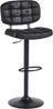 Set mit 2 Barhockern TILTON Kunstwildleder drehbar Schwarz Bild 4
