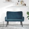 vidaXL Zweisitzer Sofa Blau 115 x 61 x 87 cm Samt 42028958 Bild 3
