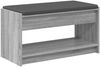 vidaXL Flurbank mit Kissen mit Regal Graues Sonoma 83 x 38 x 45 cm 891581 Bild 2