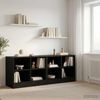 vidaXL Bettschrank 2 pcs Schwarze Eiche 66 x 33 x 48 cm Holzwerkstoff 893724 Bild 3