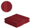 Handtuch 2er Set 80x200 cm Bordeaux Bild 2