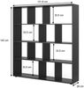 Raumteiler Pilar Schwarz 131.6 x 143 cm Vicco Bild 3