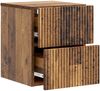 vidaXL Wandmontierter Nachttisch 2 pcs Altholz 33 x 34,5 x 40 cm 898482 Bild 4