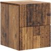 vidaXL Wandmontierter Nachttisch 2 pcs Altholz 33 x 34,5 x 40 cm 898482 Bild 3