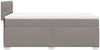 vidaXL Boxspringbett mit Matratze Taupe 90x200 cm Stoff 3285782 Bild 5