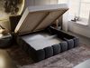 GrainGold Polsterbett mit Bettkästen CLOUD, Modern Bett mit Kopfteil - 200x200 cm, Anthrazit (1x Bett) Bild 3