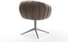 Drehstuhl Jada-Flex Mikrofaser Taupe Vintage Fußkreuz Graphit 360° drehbar Wippfunktion Taschenfederkern Bild 5