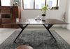 Esstisch Akazie 180x90x76 braun lackiert Beine anthrazit matt SWISS EDGE #23 Bild 3