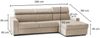 Dmora Schlafsofa mit Halbinsel Allevatore, Sofa mit Stauraum-Halbinsel rechts, Standard-Armlehnen, 100 % Made in Italy, cm 280 x 95 x 85 cm, Beige Bild 3