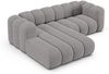 Micadoni Modulares Ecksofa Lupine 3-Sitzer Links Chenille Eden Hellgrau Bild 3